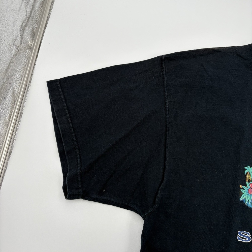 Vintage Fruit of the Loom San Diego CA T-Shirt Mens XL Black Graphic Tee - Picture 4 of 9
